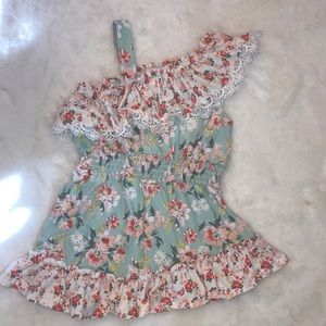 Girls Dress off the shoulder Size 5